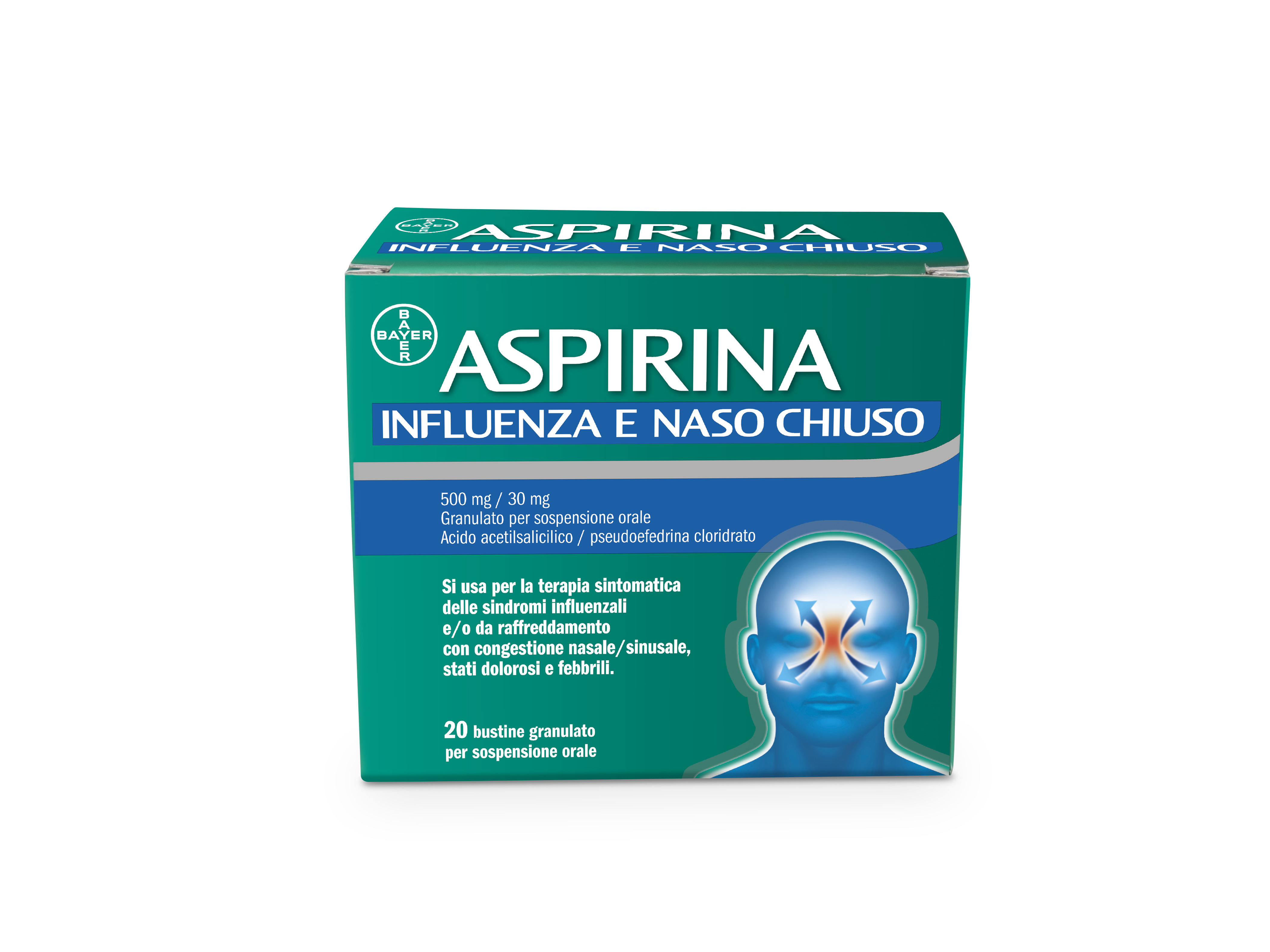 ASPIRINA INFLUENZA NASO CHIUSO  20 BUSTINE