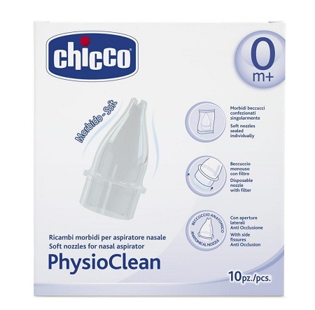 CHICCO PHYSIOCLEAN RICAMBI ASPIRATORE NASALE 10 PEZZI