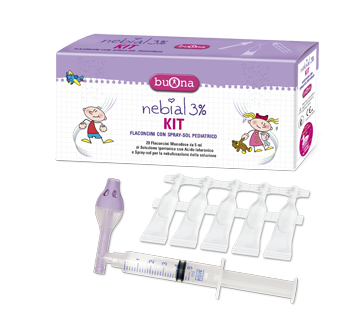 NEBIAL 3% KIT 20 FLACONCINI + SPRAY-SOL+ SIRINGA