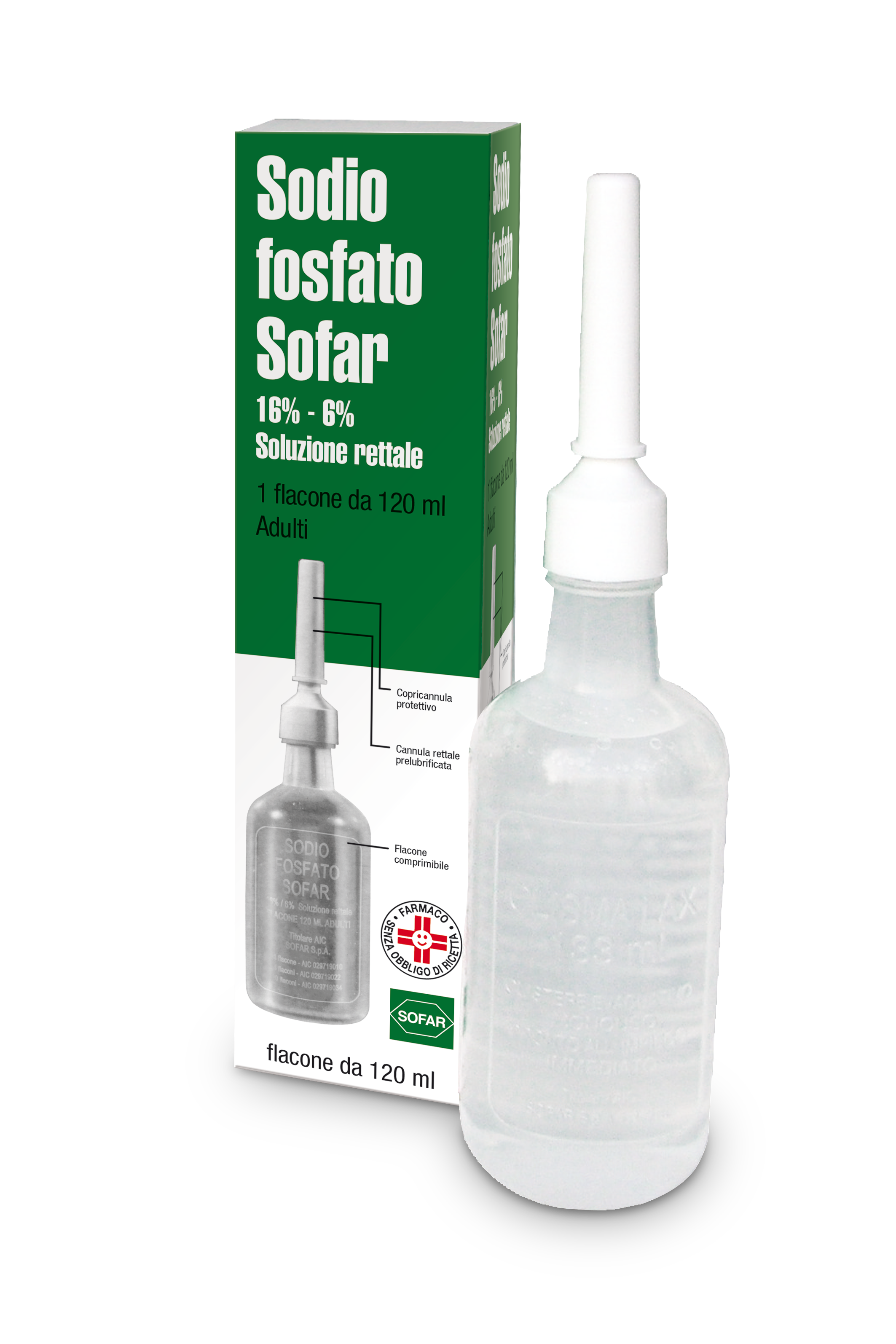 SODIO FOSFATO SOFAR SOLUZIONE RETTALE 120ML