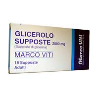 SUPPOSTE GLICERINA ADULTI MARCO VITI 2250 MG 18 PEZZI
