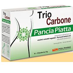 TRIOCARBONE PANCIA PIATTA 10+10 BUSTINE MONODOSE
