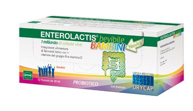  ENTEROLACTIS BEVIBILE BAMBINI 12 FLACONCINI DA 10ML