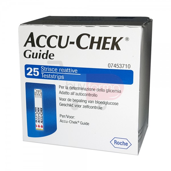 ACCUCHEK GUIDE 25 STRISCE REATTIVE