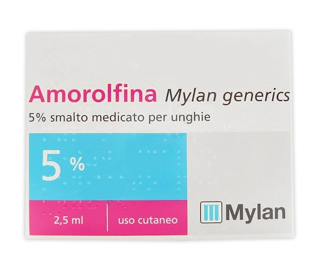 AMOROLFINA MYLAN SMALTO 2,5ML 5%