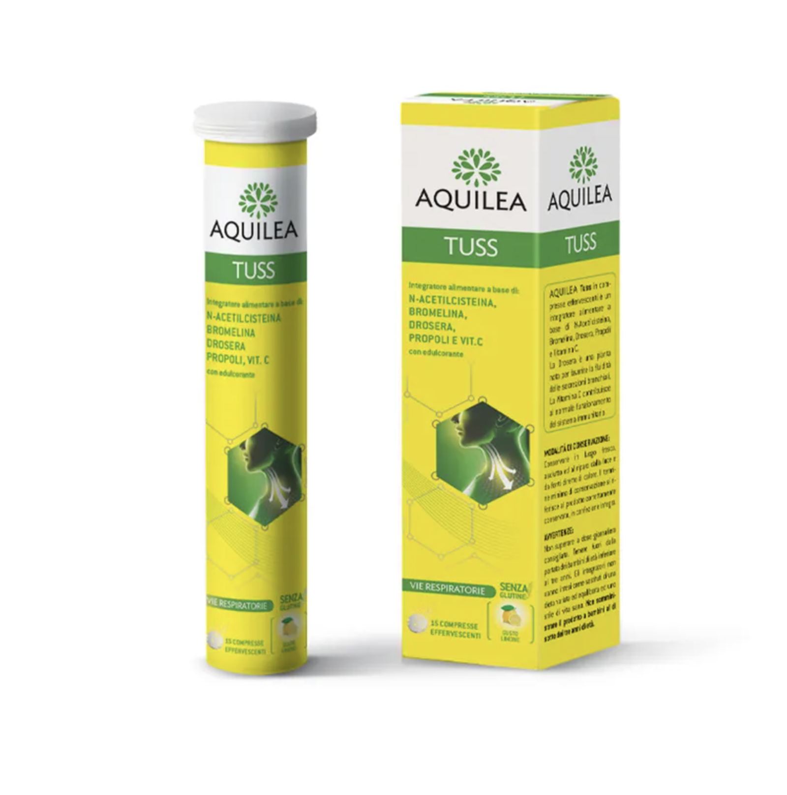 AQUILEA TUSS 15 Compresse effervescenti