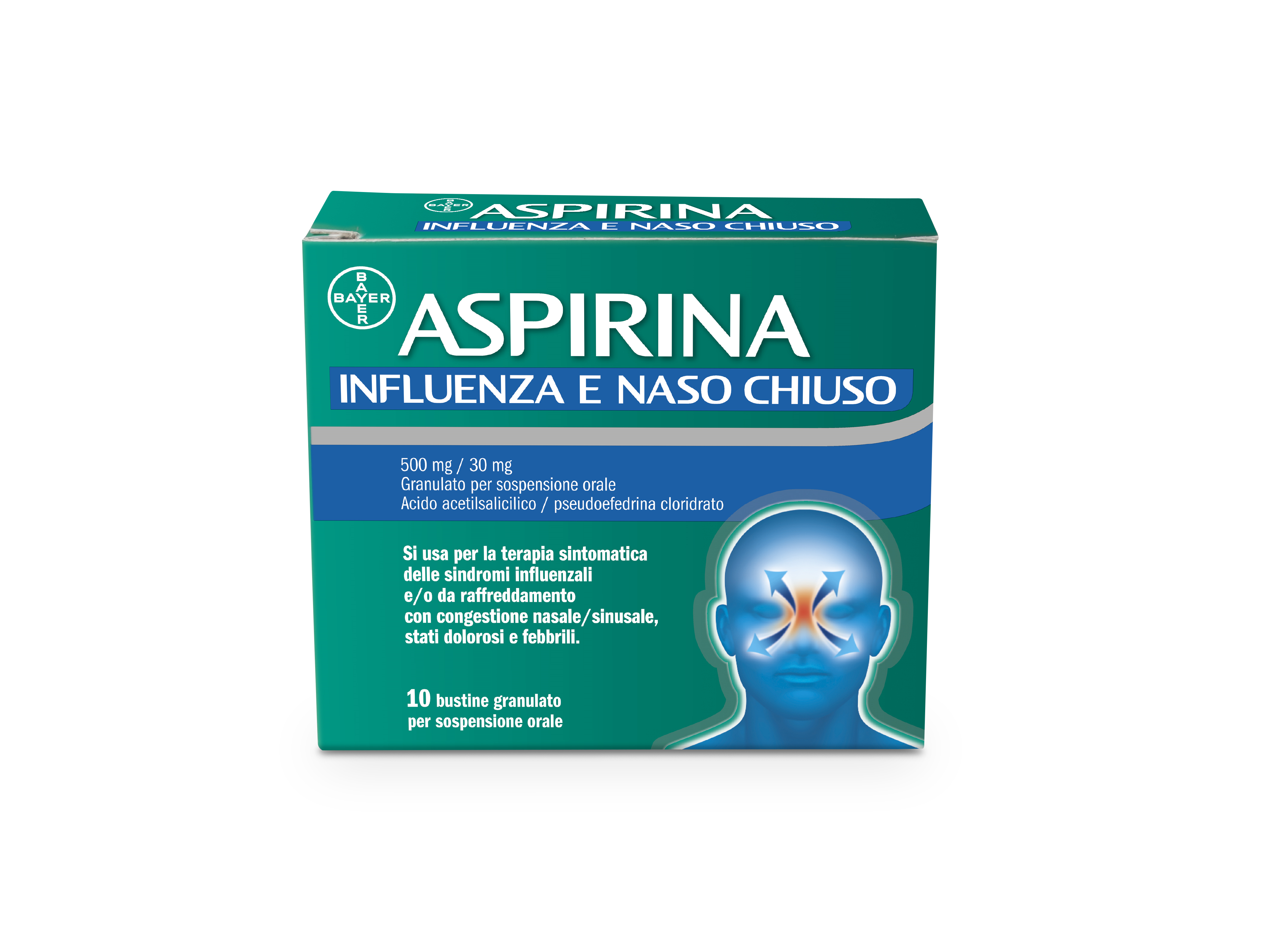 ASPIRINA INFLUENZA NASO CHIUSO 10 BUSTINE