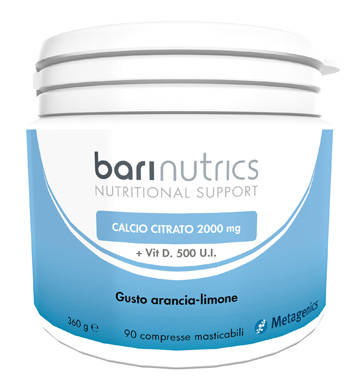 BARINUTRICS CALCIO CITRATO GUSTO ARANCIA-LIMONE 90 COMPRESSE