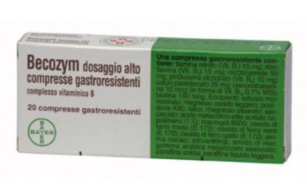 BECOZYM COMPRESSE GASTROINTESTINALI