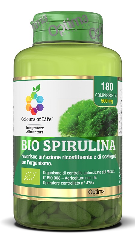 BIO SPIRULINA 180 COMPRESSE COLOURS