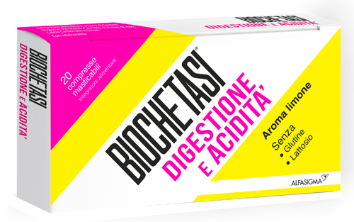 BIOCHETASI DIGESTIONE E ACIDITA' 20 COMPRESSE MASTICABILI