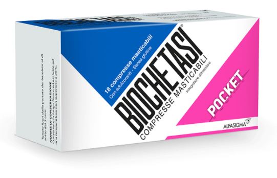 BIOCHETASI POCKET 18 COMPRESSE MASTICABILI