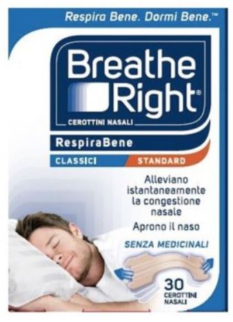 BREATHE RIGHT CLASSICI 30 CEROTTI NASALI MISURA STANDARD