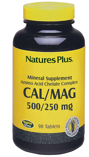 CALCIO MAGNESIO 500-250 MG NATURE'S PLUS 90 TAVOLETTE