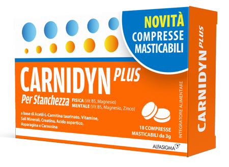 CARNIDYN PLUS 18 COMPRESSE MASTICABIL