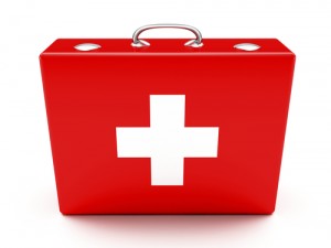 CASSETTA PRONTO SOCCORSO PER AZIENDE FINO A 2 LAVORATORI