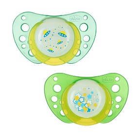 CHICCO SUCCHIETTO AIR SILICONE LUMINOSO 0+ 2PZ
