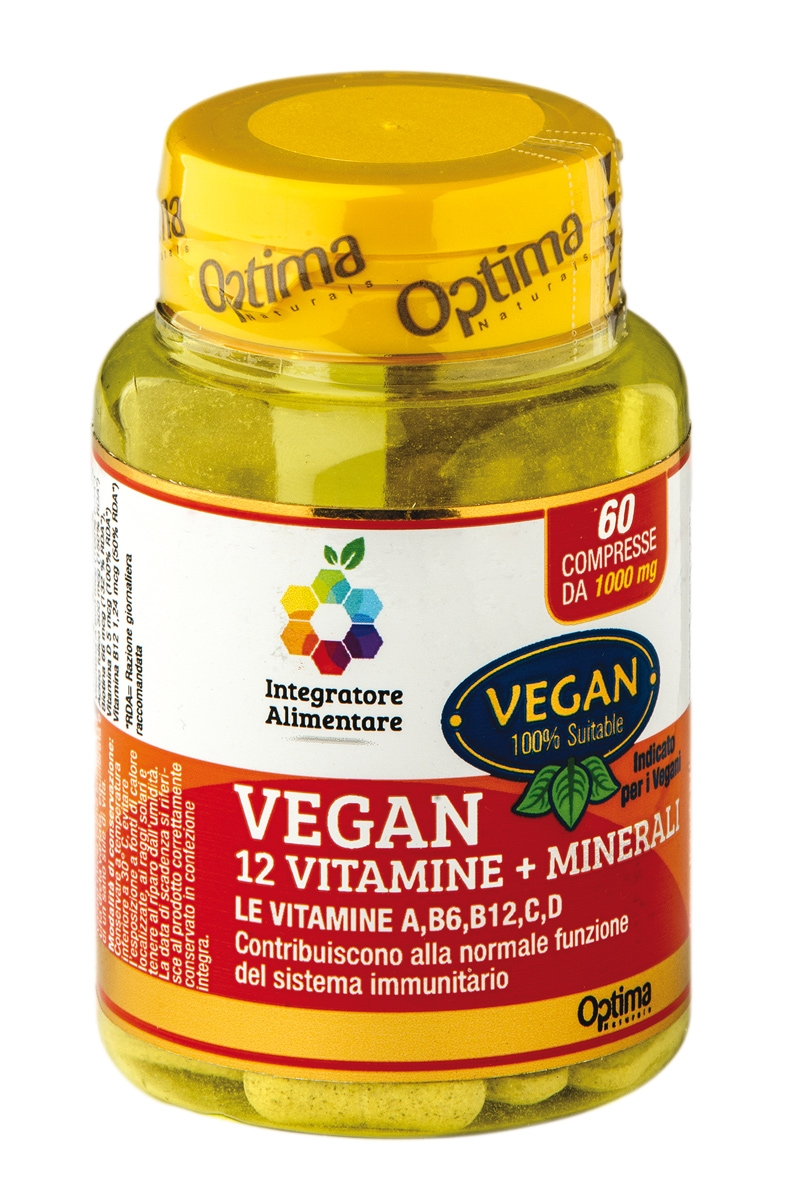 COLOURS OF LIFE VEGAN 12 VITAMINE + MINERALI  60 COMPRESSE