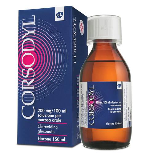 CORSODYL SOLUZIONE ORALE COLLUTORIO 150 ML 