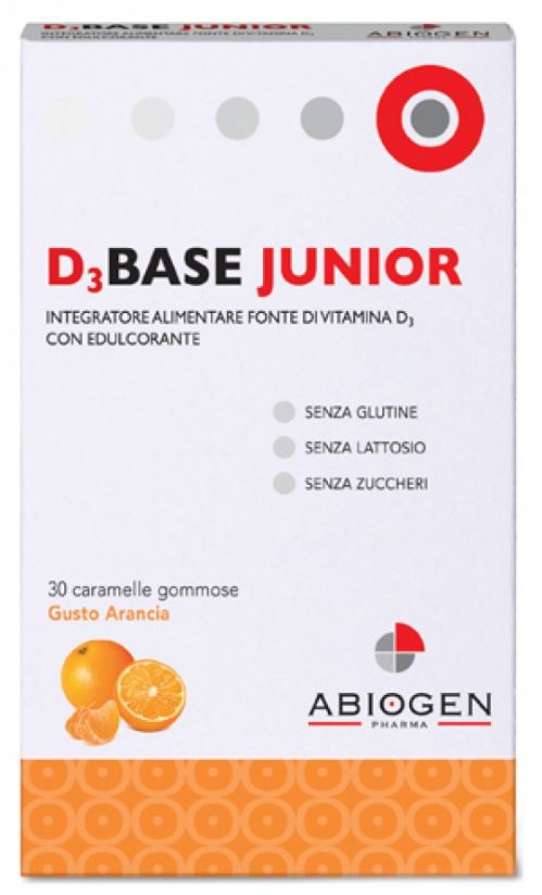 D3BASE JUNIOR 30 CARAMELLE GOMMOSE ARANCIA
