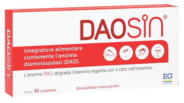 DAOSIN COMPRESSE ENZIMA PER ISTAMINA NELL'INTESTINO