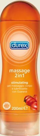 DUREX MASSAGE 2IN1 STIMULATING CON GUARANA'