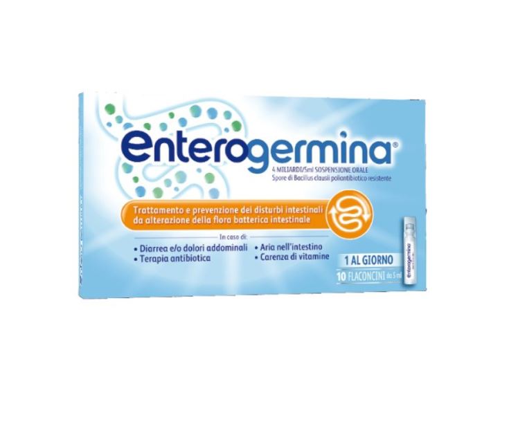 ENTEROGERMINA 10 FLACONCINI 4 MILIARDI 5 ML