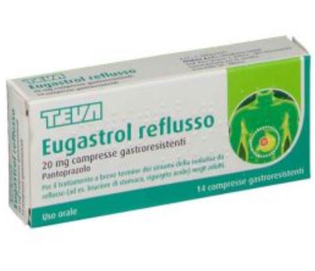 EUGASTROL REFLUSSO 14 COMPRESSE 20 MG PANTOPRAZOLO
