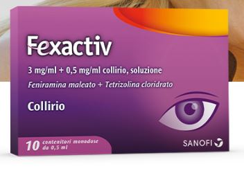 FEXACTIV COLLIRIO MONODOSE ANTIALLERGICO 10 FIALETTE 0,5 ML