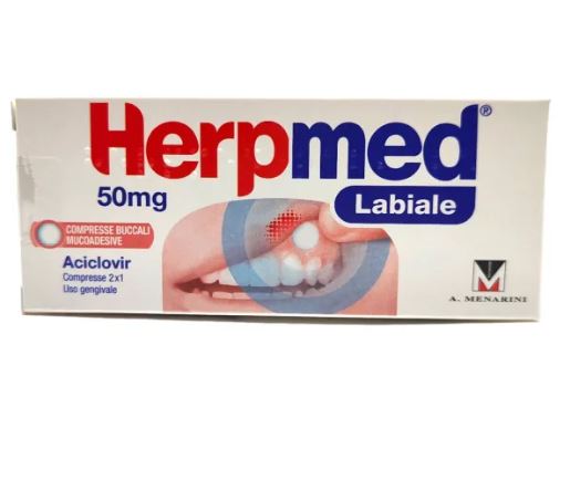 HERPMED LABIALE 50 MG COMPRESSE MUCOADESIVE