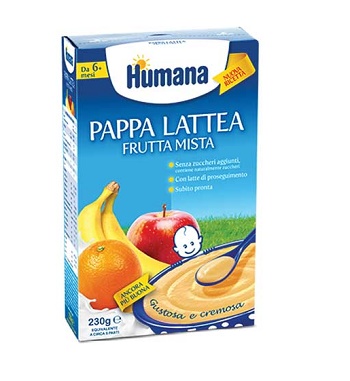 HUMANA PAPPA FRUTTA MISTA 230 GRAMMI