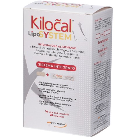 KILOCAL LYPOSYSTEM SISTEMA INTEGRATO 20 COMPRESSE + 10 STICK