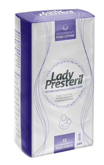 LADY PRESTERIL POSTPARTO 12PEZZI