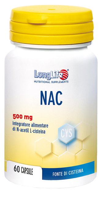 LONGLIFE NAC INTEGRATORE ANTIOSSIDANTE 60 CAPSULE VEGETALI