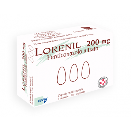 LORENIL 3 CAPSULE MOLLI VAGINALI 200 MG