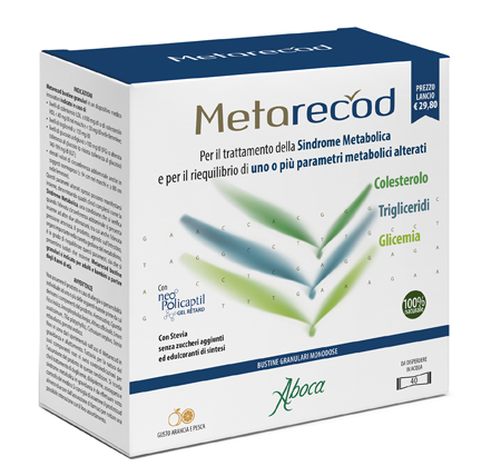 METARECOD – INTEGRATORE PER COLESTEROLO E GLICEMIA 40 BUSTINE