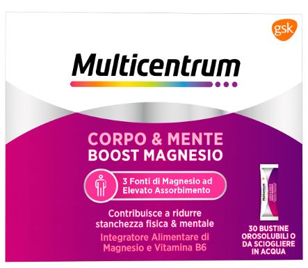 MULTICENTRUM BOOST MAGNESIO 30 BUSTINE