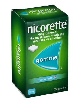 NICORETTE 105 GOMME 4MG GUSTO MENTA FORTE