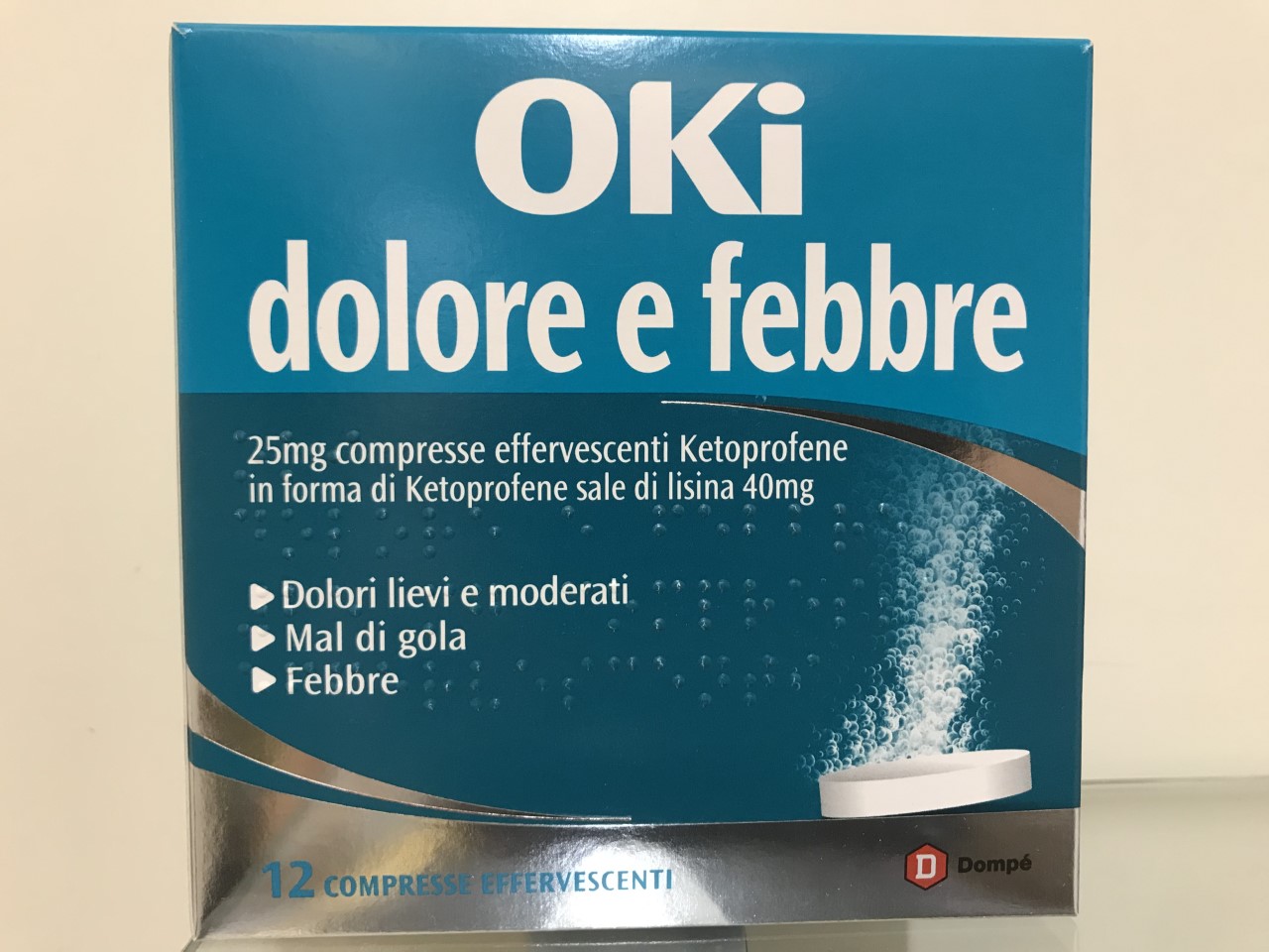 OKI DOLORE E FEBBRE 12 COMPRESSE EFFERVESCENTI
