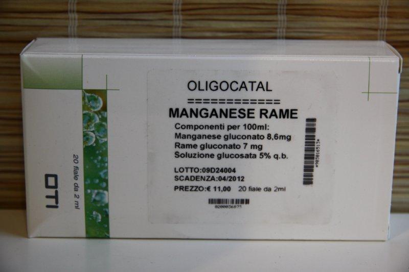 OLIGOCATAL MANGANESE RAME 20 FIALE