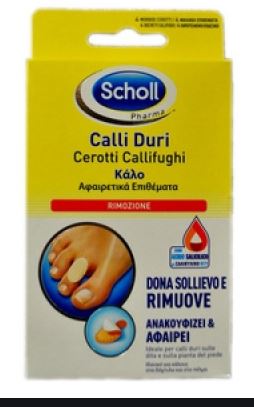 SCHOLL CEROTTI CALLIFUGHI PER CALLI DURI 