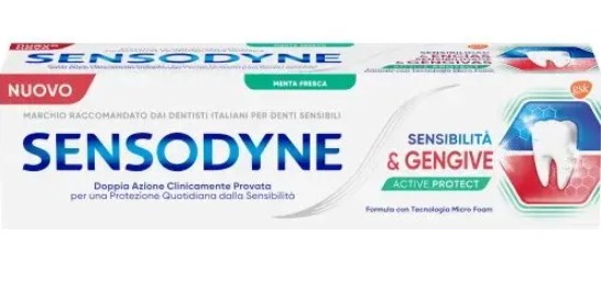 SENSODYNE DENTIFRICIO SENSIBILITA' E GENGIVE ACT AND PROTECT