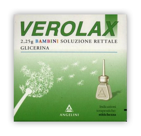 VEROLAX PERETTE GLICERINA BAMBINI 6 MICROCLISMI 2,25 GRAMMI